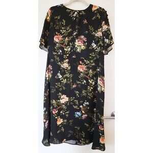 H&M Vintage Floral Flutter Sleeve Midi Dress 14
